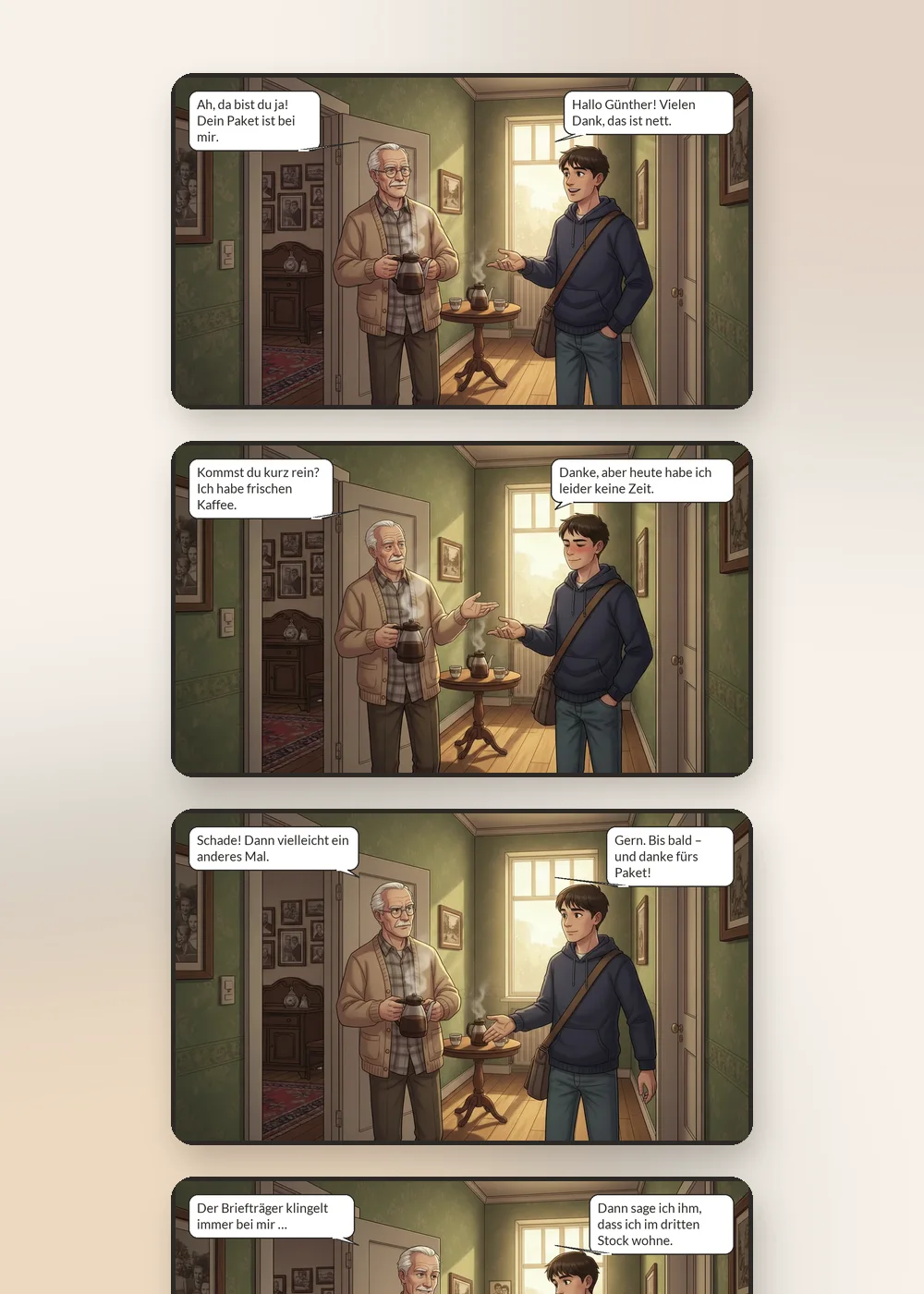 The comic Lingviko builds from what you wrote